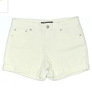 Dollhouse White Denim "Dylan" Jean Shorts Juniors Size 9 Booty Cuffed Casual EUC